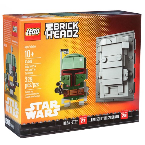 Pack BrickHeadz Boba Fett et Han Solo Carbonite n°41498 (Star Wars)