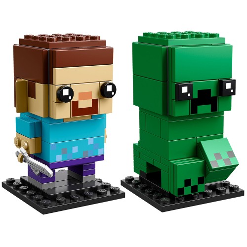 Pack BrickHeadz Steve et Creeper n°41612 (Minecraft)