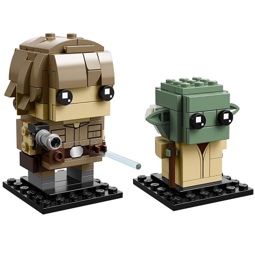 Pack BrickHeadz Luke Skywalker et Yoda n°41627 (Star Wars)