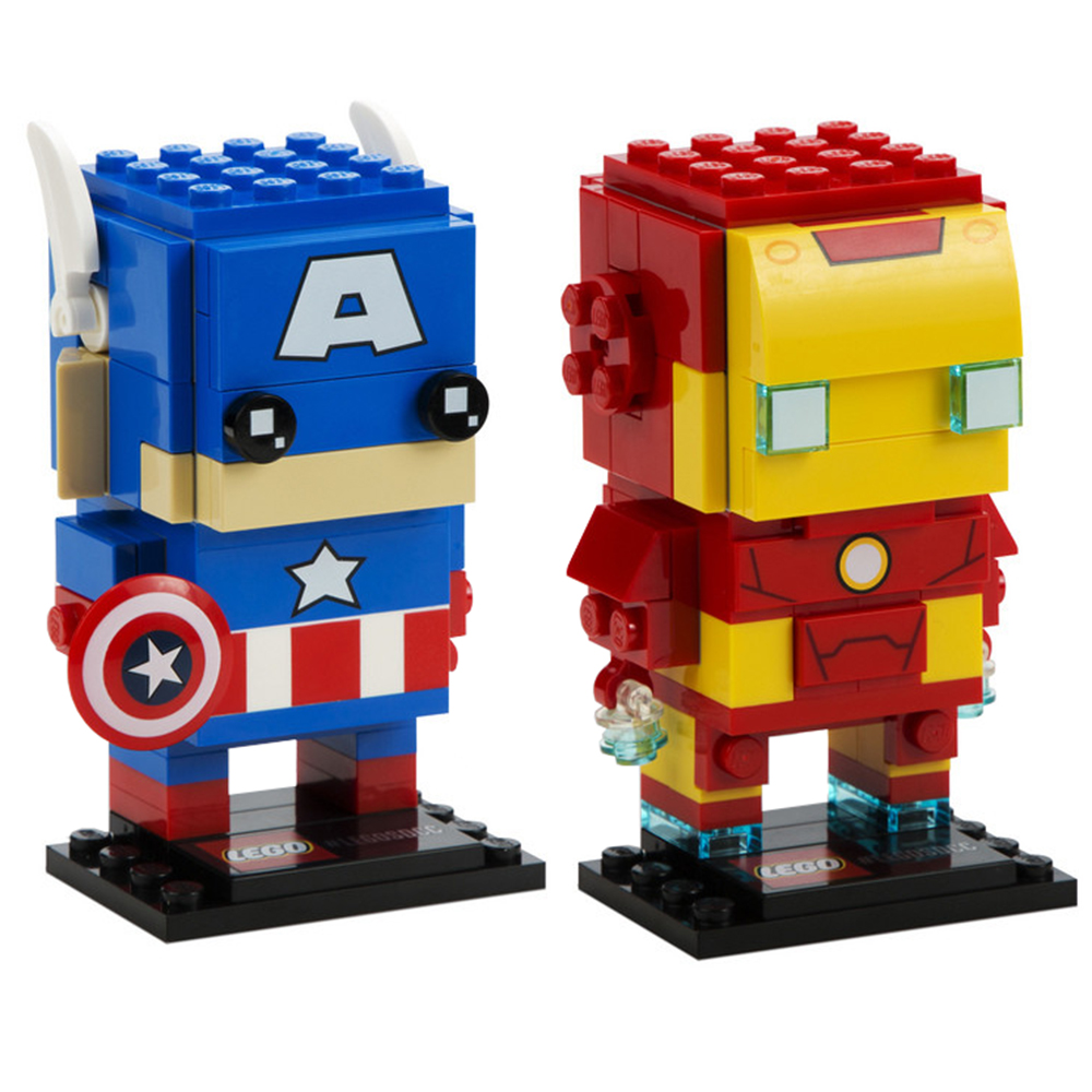 Pack BrickHeadz Captain America et Iron Man n°41492 (Marvel)