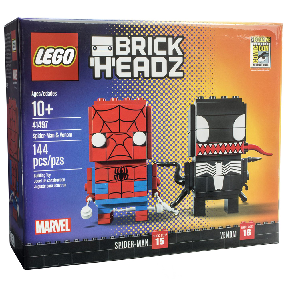 Pack BrickHeadz Spiderman et Venom n°41497 (Marvel)